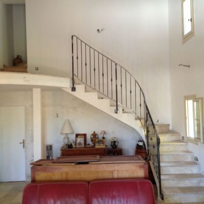 rampe d escalier en fer débillardé